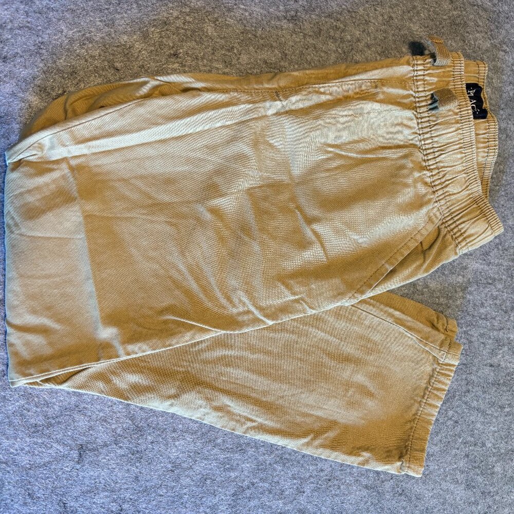 Lined khaki pull-on pants
